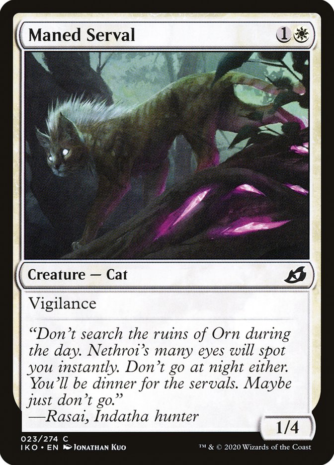 MTG: Ikoria: Lair of Behemoths 023: Maned Serval 