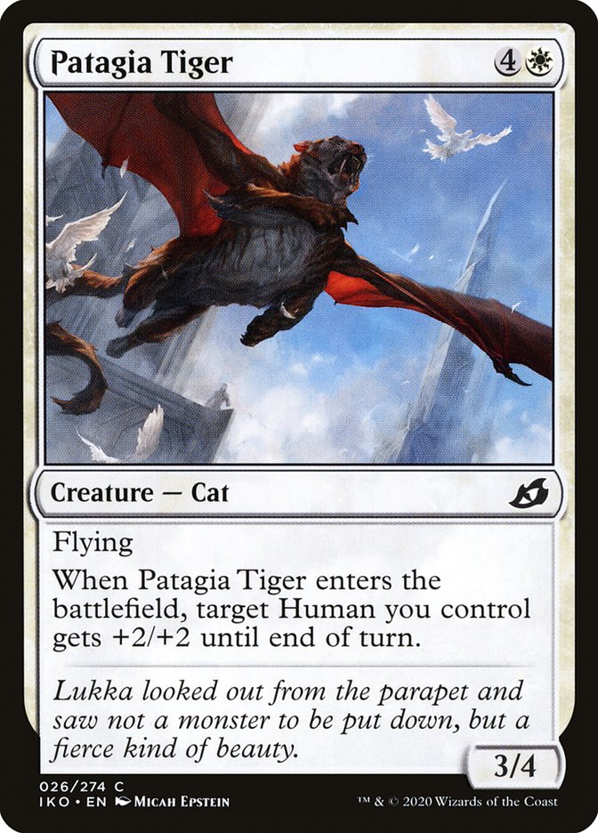 MTG: Ikoria: Lair of Behemoths 026: Patagia Tiger 