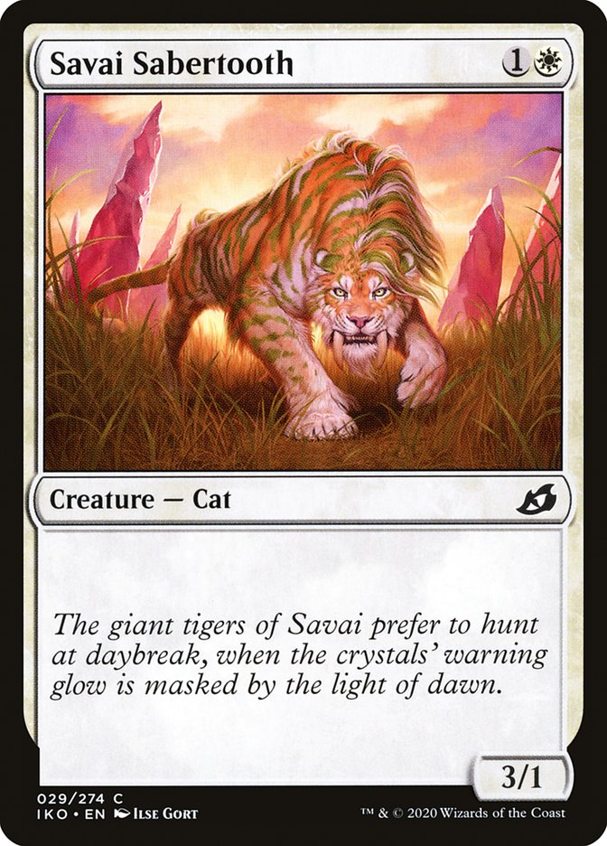 MTG: Ikoria: Lair of Behemoths 029: Savai Sabertooth 