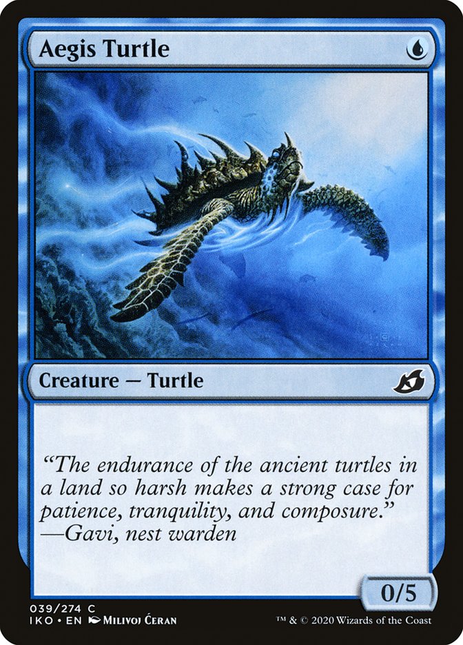 MTG: Ikoria: Lair of Behemoths 039: Aegis Turtle 