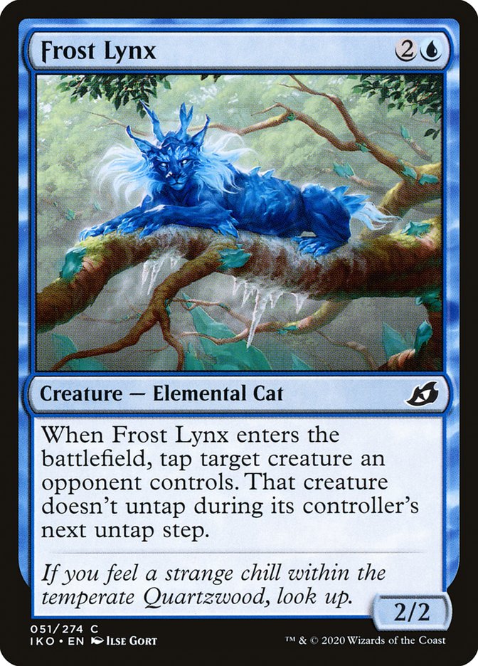 MTG: Ikoria: Lair of Behemoths 051: Frost Lynx 