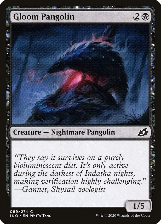 MTG: Ikoria: Lair of Behemoths 089: Gloom Pangolin 