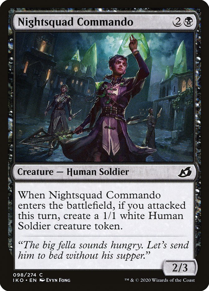 MTG: Ikoria: Lair of Behemoths 098: Nightsquad Commando 