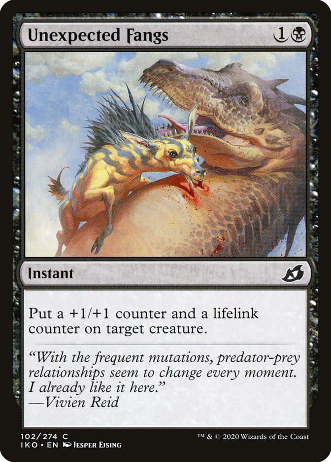 MTG: Ikoria: Lair of Behemoths 102: Unexpected Fangs 