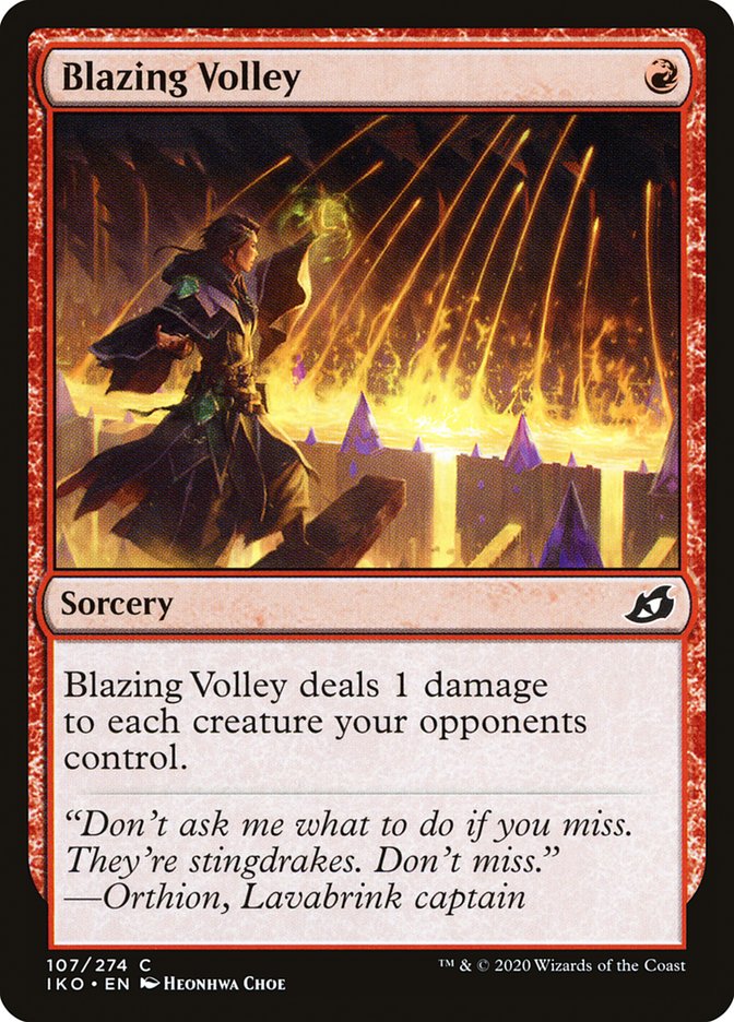 MTG: Ikoria: Lair of Behemoths 107: Blazing Volley 