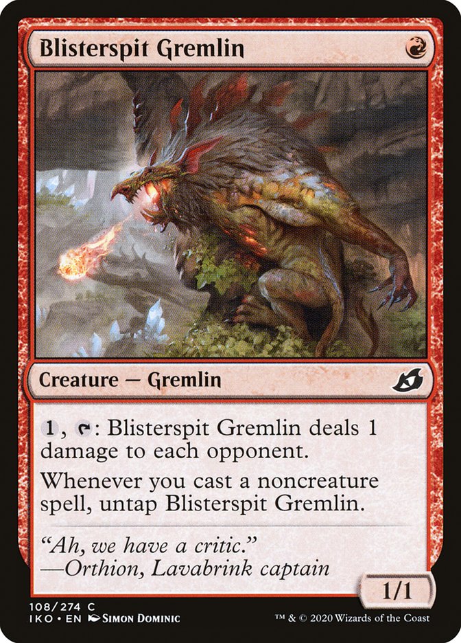 MTG: Ikoria: Lair of Behemoths 108: Blisterspit Gremlin 