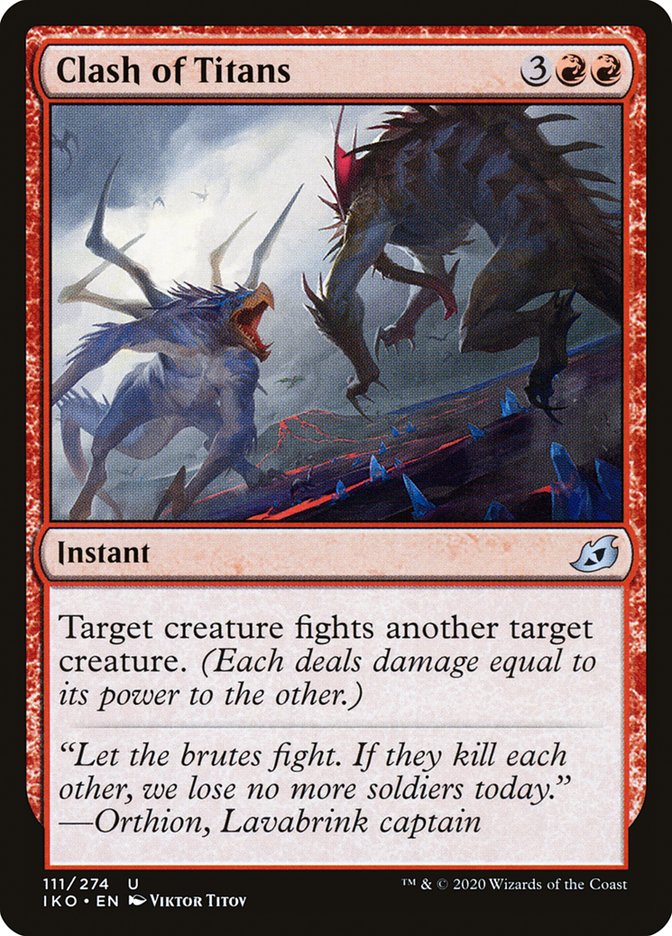 MTG: Ikoria: Lair of Behemoths 111: Clash of Titans 