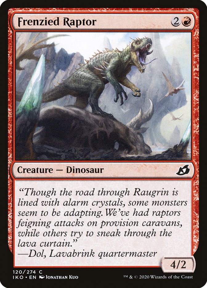 MTG: Ikoria: Lair of Behemoths 120: Frenzied Raptor 