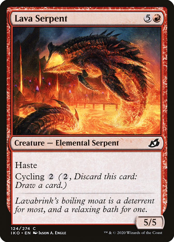 MTG: Ikoria: Lair of Behemoths 124: Lava Serpent 