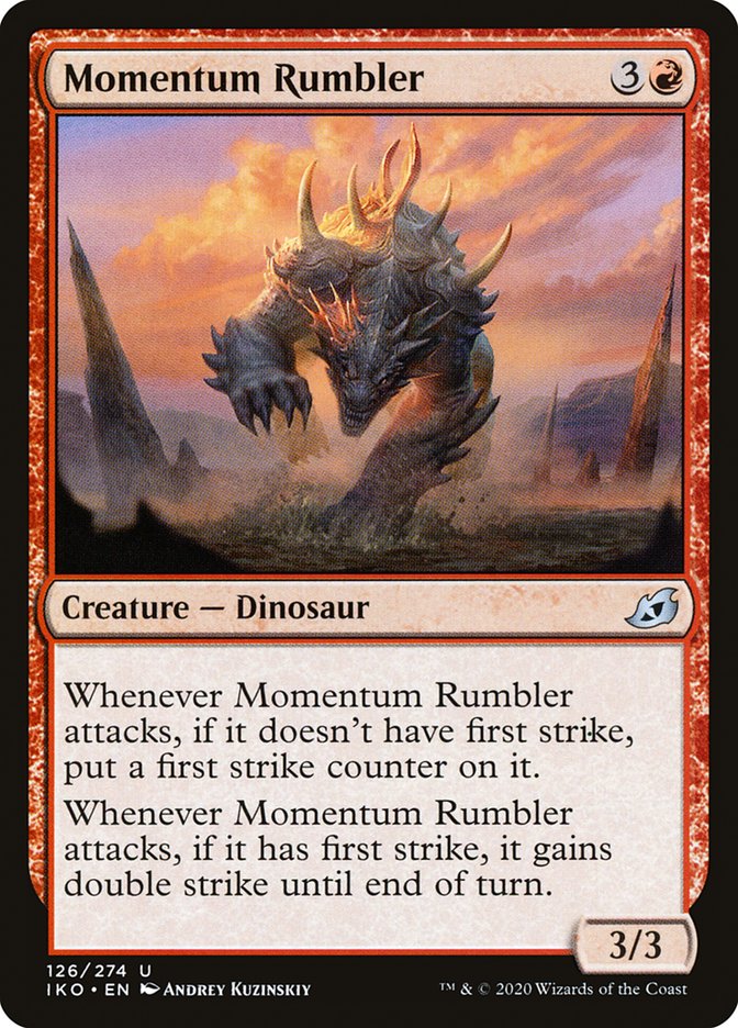 MTG: Ikoria: Lair of Behemoths 126: Momentum Rumbler 