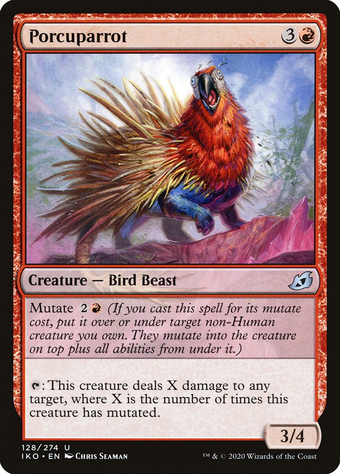 MTG: Ikoria: Lair of Behemoths 128: Porcuparrot 