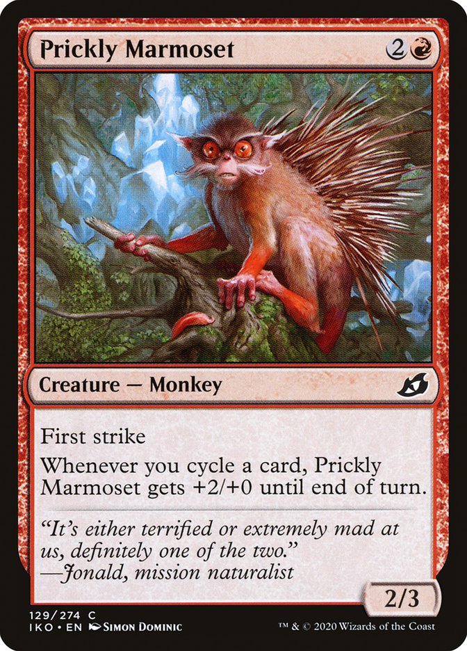 MTG: Ikoria: Lair of Behemoths 129: Prickly Marmoset 