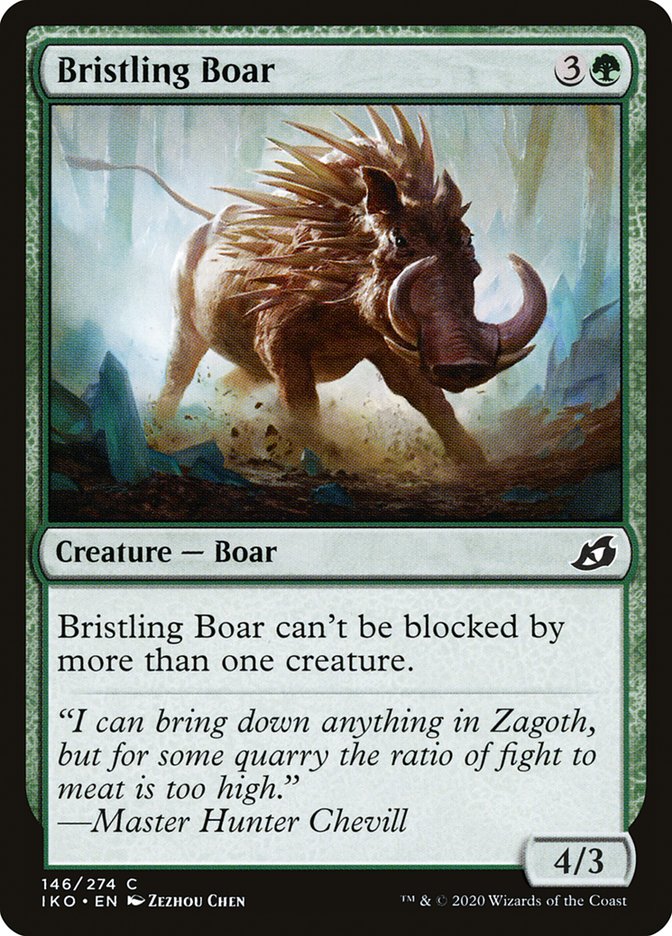 MTG: Ikoria: Lair of Behemoths 146: Bristling Boar 