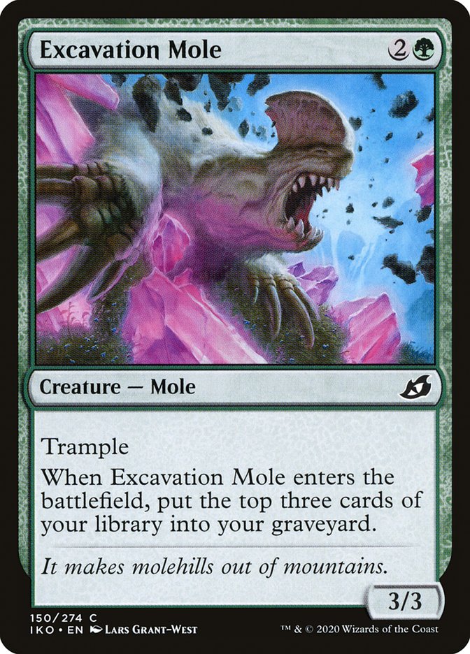 MTG: Ikoria: Lair of Behemoths 150: Excavation Mole 