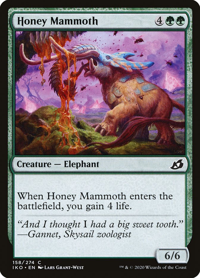 MTG: Ikoria: Lair of Behemoths 158: Honey Mammoth 