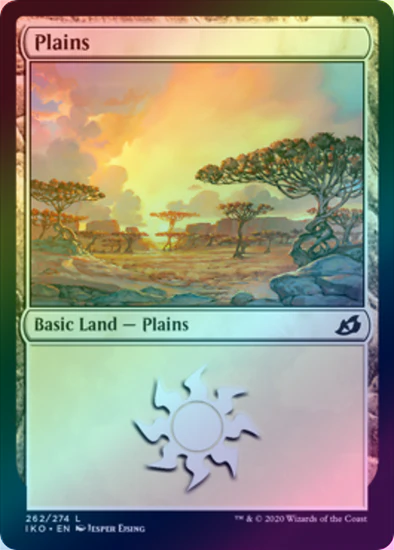 MTG: Ikoria: Lair of Behemoths 262: Plains (FOIL) 