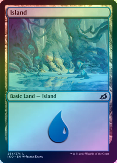 MTG: Ikoria: Lair of Behemoths 264: Island (FOIL) 