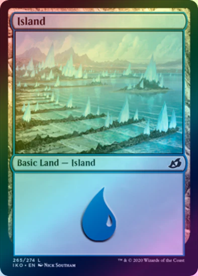 MTG: Ikoria: Lair of Behemoths 265: Island (FOIL) 