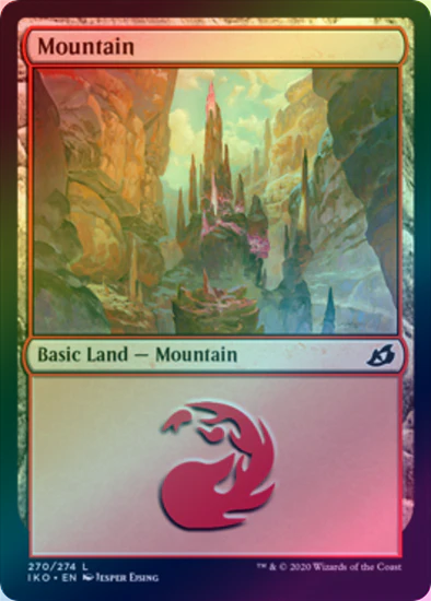 MTG: Ikoria: Lair of Behemoths 270: Mountain (FOIL) 