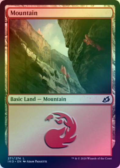 MTG: Ikoria: Lair of Behemoths 271: Mountain (FOIL) 