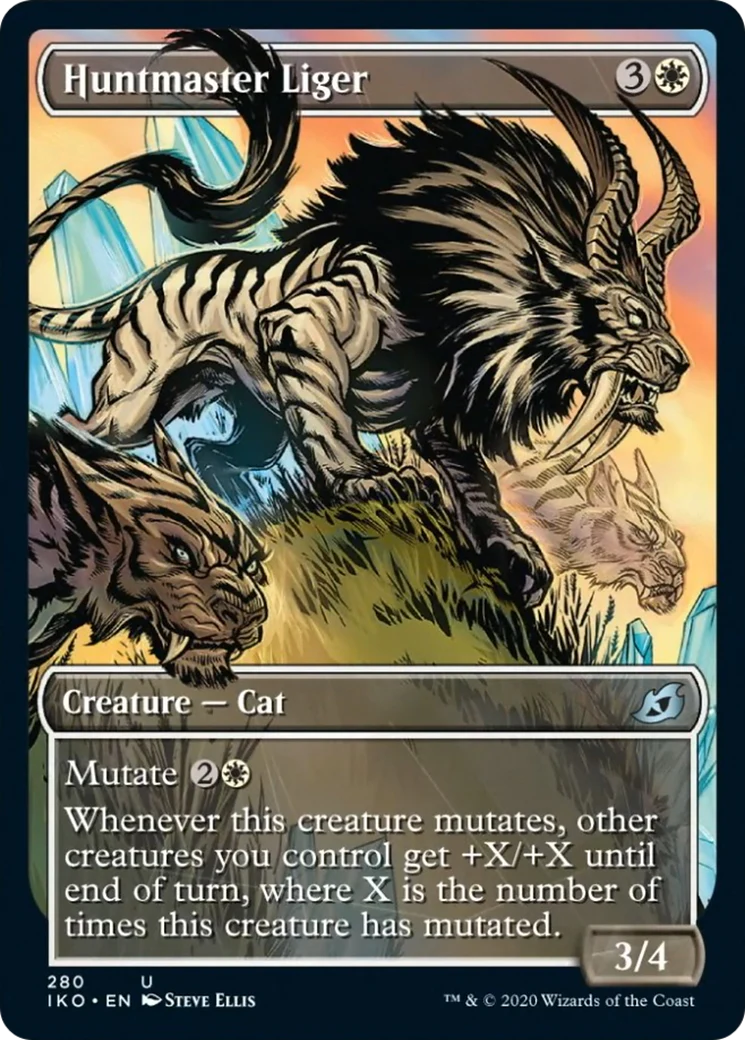 MTG: Ikoria: Lair of Behemoths 280: Huntmaster Liger (Showcase) 