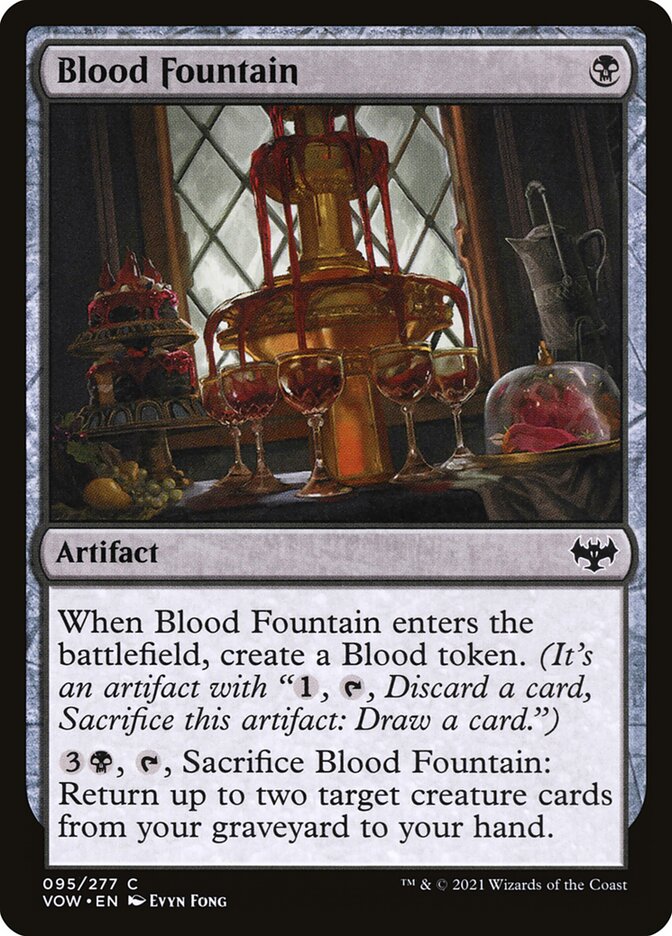 MTG: Innistrad: Crimson Vow 095: Blood Fountain 