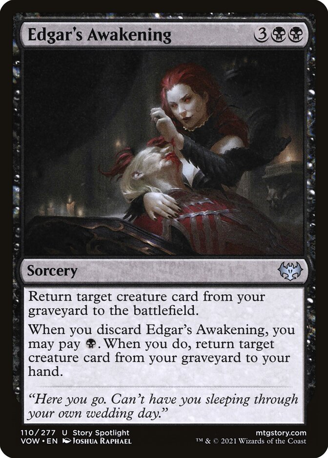 MTG: Innistrad: Crimson Vow 110: Edgars Awakening 