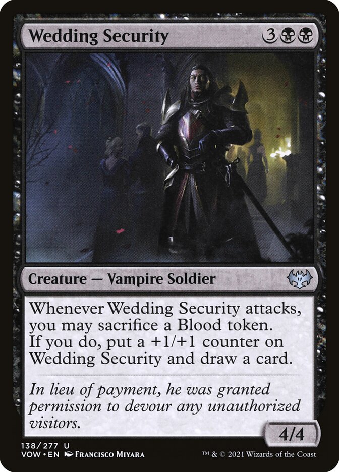 MTG: Innistrad: Crimson Vow 138: Wedding Security 