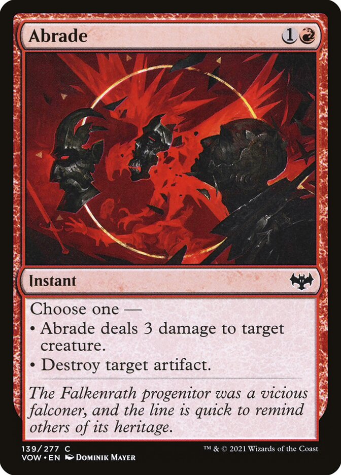 MTG: Innistrad: Crimson Vow 139: Abrade 