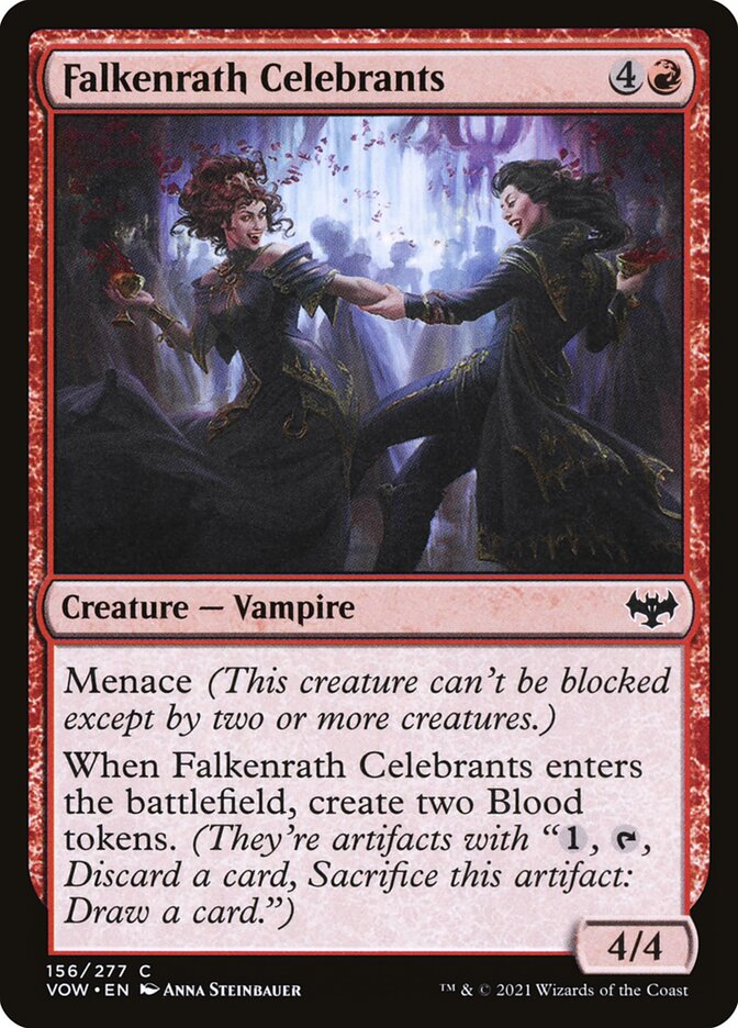 MTG: Innistrad: Crimson Vow 156: Falkenrath Celebrants 