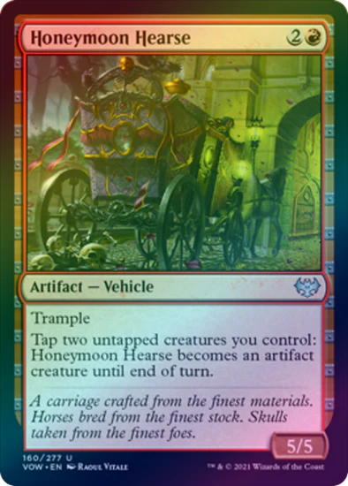 MTG: Innistrad: Crimson Vow 160: Honeymoon Hearse (FOIL) 