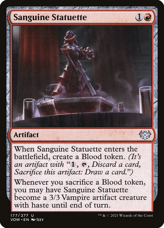 MTG: Innistrad: Crimson Vow 177: Sanguine Statuette 