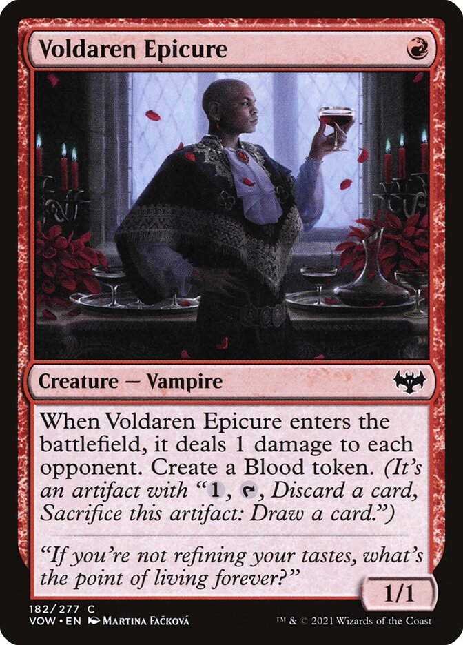 MTG: Innistrad: Crimson Vow 182: Voldaren Epicure 