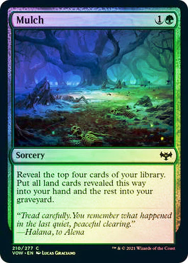 MTG: Innistrad: Crimson Vow 210: Mulch (FOIL) 