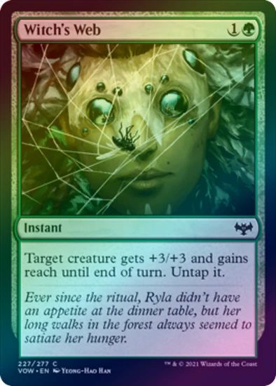 MTG: Innistrad: Crimson Vow 227: Witchs Web (FOIL) 