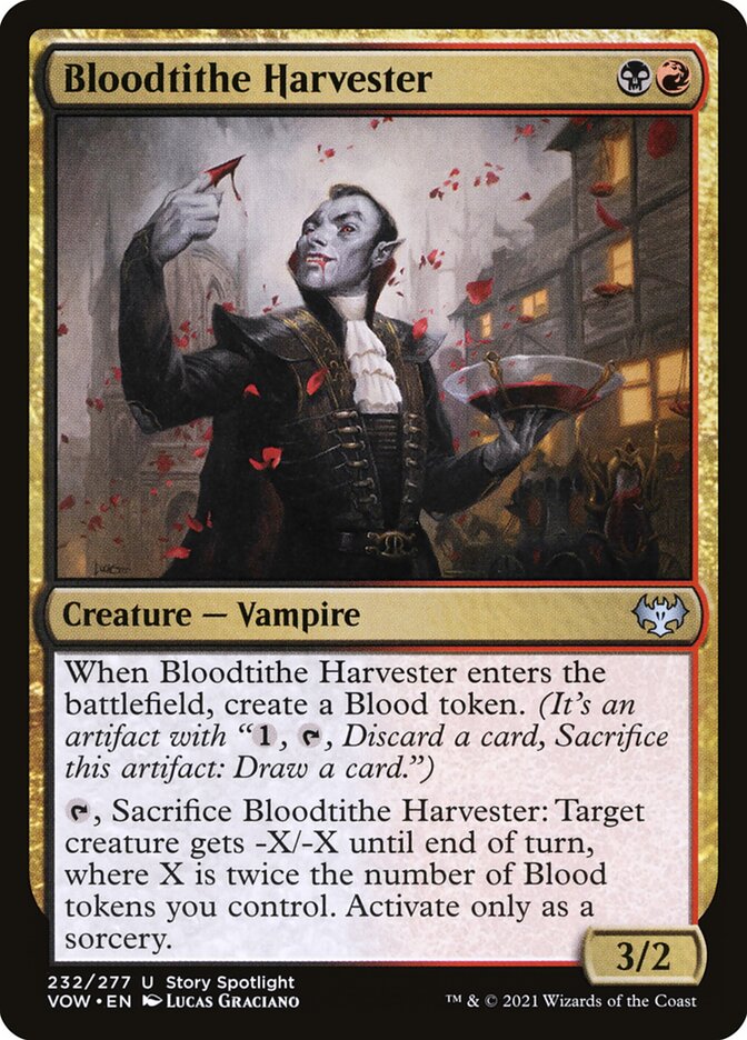 MTG: Innistrad: Crimson Vow 232: Bloodtithe Harvester 