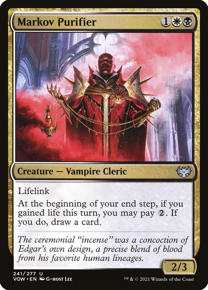 MTG: Innistrad: Crimson Vow 241: Markov Purifier 