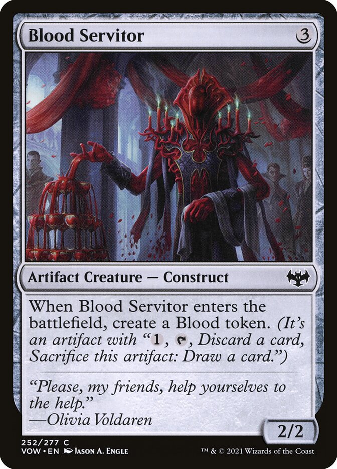 MTG: Innistrad: Crimson Vow 252: Blood Servitor 