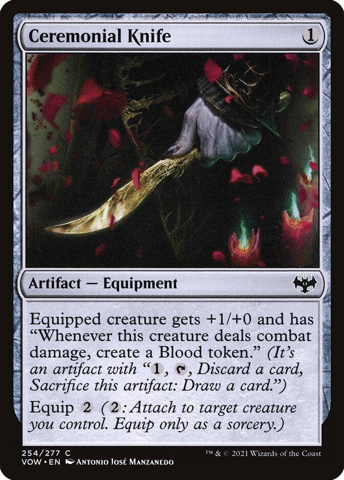 MTG: Innistrad: Crimson Vow 254: Ceremonial Knife 