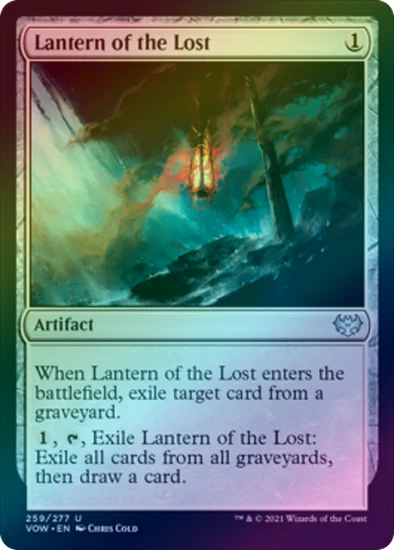 MTG: Innistrad: Crimson Vow 259: Lantern of the Lost (FOIL) 