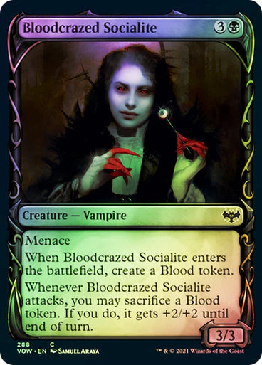 MTG: Innistrad: Crimson Vow 288: Bloodcrazed Socialite (FOIL) 