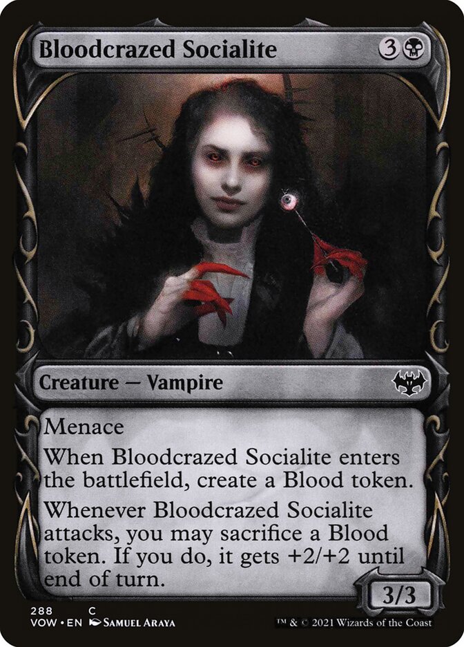 MTG: Innistrad: Crimson Vow 288: Bloodcrazed Socialite 