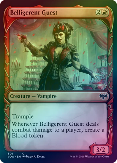 MTG: Innistrad: Crimson Vow 301: Belligerent Guest (FOIL) 