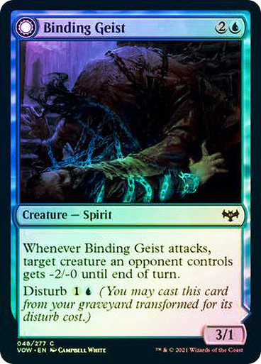 MTG: Innistrad: Crimson Vow 048: Binding Geist (FOIL) 