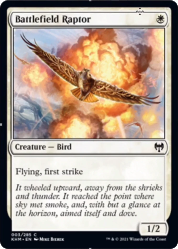 MTG: Kaldheim 003: Battlefield Raptor 