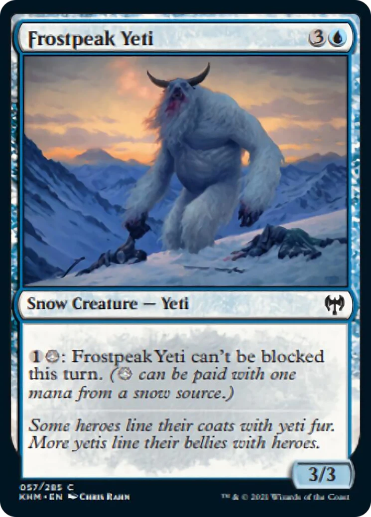 MTG: Kaldheim 057: Frostpeak Yeti 