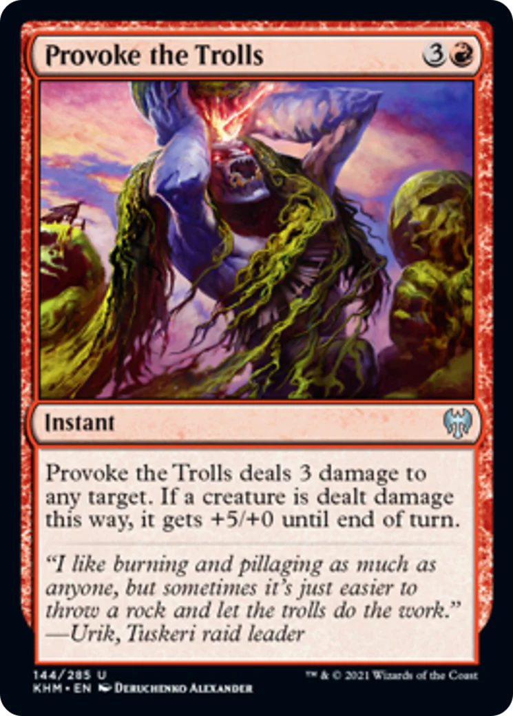 MTG: Kaldheim 144: Provoke the Trolls 