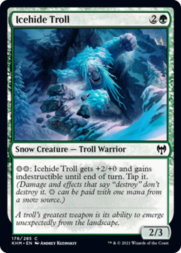 MTG: Kaldheim 176: Icehide Troll 