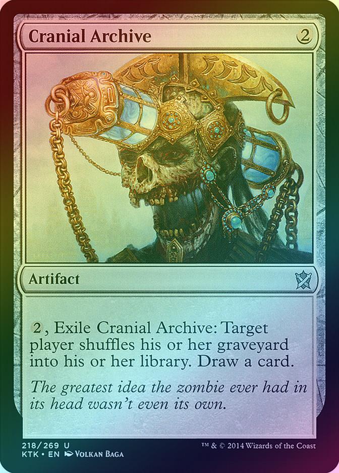 MTG: Khans of Tarkir 218: Cranial Archive (FOIL) 