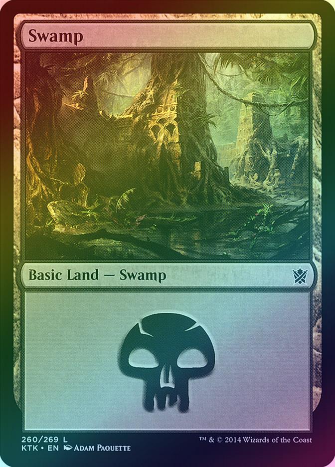 MTG: Khans of Tarkir 260: Swamp (FOIL) 